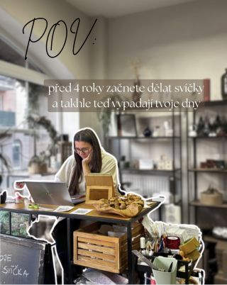 🎄S manželem jsme se před 4 roky rozhodli vyrábět přírodní svíčky a takhle teď vypadají naše dny✨ Jsme neskutečně vděční za...